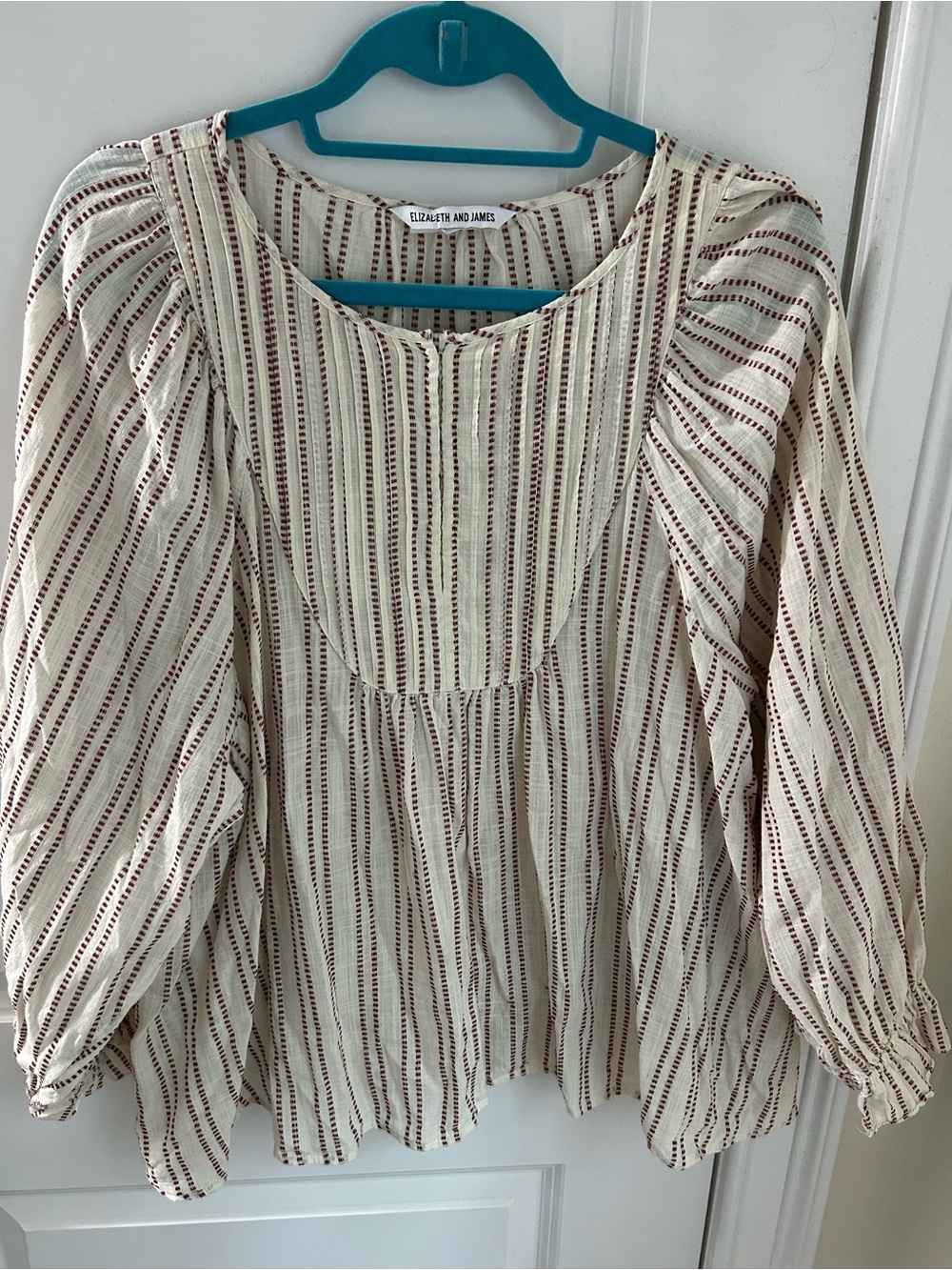ELIZABETH AND JAMES Boho Peasant Blouse Size XL**see measurements